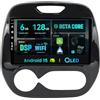 BXLIYER SXAUTO [6G+128G] Android 15 IPS Autoradio Per Renault Kaptur Captur (2017-2019) - Senza fili CarPlay/Android Auto - LED Camera + MIC - DAB WIFI Fast-boot Volante 360-CAM AHD DSP BT - 2 Din 9 Pollici