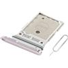 Eonpam Vassoio Carta SIM per (Samsung Galaxy S23/S23+ Plus) qualità Originale Porta Scheda SIM Ricambio Slot Scheda Memoria SD con Pin della Scheda SIM(Rosa)