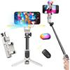 AOCHUAN Stabilizzatore Gimbal per Smartphone, Asta Selfie Treppiede con Tracciamento Automatico del Volto per Video TikTok YouTube, Gimbal 4 in 1 a 360° per iPhone/Android - M1 Pro Bianco