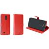 caseroxx Bookstyle-Case per Brondi Amico Vero 4G, rosso | Custodia a libro apribile con scomparti interni e protezione completa per l'uso quotidiano, in finta pelle