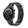 GIOPUEY Cinturini Compatibile con Oppo Watch X2, Acciaio Inossidabile Cinturino [Resistente all'Usura] - Black