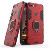 MaiJin LuluMain Compatibile con Huawei Y7 Prime (2018) Cover, Custodia Armor Anello Cavalletto (Funziona con Il Supporto Magnetico per Auto) Case Paraurti per Huawei Y7 Prime 2018, Honor 7C (Rosso)