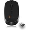 MULTIMEDIA Shopping Mouse Wireless, 2,4 GHz con Mini Ricevitore USB, Tracciamento Ottico regolabile fino a 1600 DPI, Ambidestro, Compatibile con PC, Laptop,batteria AA inclusa, Garanzia Italia