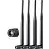 Vecys 4PCS Doppio Banda WiFi Antenna 2.4GHz 5GHz 5.8GHz Antenna SMA Maschio Antenna 5dBi 19cm/7in per Wifi Router Wireless Camera DVR Reverse Monitor