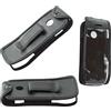 caseroxx Borsa in pelle con clip da cintura compatibile con Nokia 105/110 4G da vera pelle, borsa con clip da cintura e finestra in nero