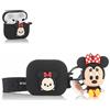 Derhom Airpods 3 Silicone Case Funny Cute Fashion Soft Cartoon Cover Skin Compatible for Apple Airpods 3 [Serie Cartone Animato con Bambola] (Minnie)