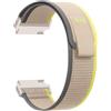 ZoRoll 22mm Cinturino per IDW13 / IDW19 Smartwatch, Elastico Nylon Regolabile Morbido Traspirante Cinghie di Ricambio Cinturino per IDW13 / IDW19 Smartwatch - Giallo&Beige
