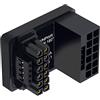 CY Adattatore 12VHPWR ATX3.0 PCI-E 5.0 Power Modular Adapter 12+4Pin a 12+4 16Pin angolo superiore 360 gradi opposto forma U indietro angolare per 4080 5090TI 16Pin 12+4P scheda grafica