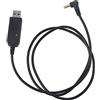 Vikye Cavo di Ricarica USB da 2,5 Mm per UV-5R, Cavo di Ricarica USB per Batteria Walkie Talkie Radio Bidirezionale 3800mAh