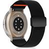 KeHowy 20mm Nylon Cinturino per Amazfit Active 2 (Square)/Active/GTR Mini/GTS 4/4 Mini/GTS 3/2/2e, Magnetica Intrecciato Cinturini per Amazfit GTR 42mm/Bip S/Bip 3 Pro/Lite/T-Rex 3 Pro 44mm - Nero