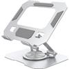 Bighan Supporto per tablet e iPad regolabile a 360°, pieghevole, adatto per iPad, monitor portatile, tablet/PS/cellulari/switch da 4,7-12,9