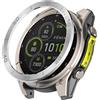 SMYAOSI Lunetta Styling per Garmin Tactix8 Amoled/Solar Anello Adesivo Protezione AntiGraffio Lunetta in Metallo Quadrante Cornice Cerchio Custodia per Fenix 8 (Grigio Argento, Fenix8 Solar 51mm)