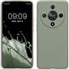 kwmobile Custodia Compatibile con HONOR Magic6 Lite / X9b Cover - Back Case per Smartphone in Silicone TPU - Protezione Gommata - verde grigio