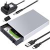 LIDOUYA Case SSD HDD Hard Disk Esterno USB 3.1 da SATA 3.5/2.5 - Docking Station fino a 24TB, 5 Gbps - Compatibile con Windows/Mac/Vista - Include Alimentatore 12V/2A, Cavo USB 3.0 e Adattatore Type-C