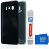 MMOBIEL Custodia posteriore di ricambio con lente fotocamera compatibile con Samsung Galaxy S8 G950 5.8 Pollici (nero notte)