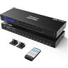 TESmart Matrice di Commutazione 4K HDMI 8X8 per Montaggio in Rack 4Kx2K@30HZ, 1080P@60Hz, 3D e Deep Color, Controllo Porta LAN, Conforme a HDCP 1.4