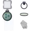 Hersmay Filtro obiettivo CPL MC CPL ultra sottile a clip da 67 mm per iPhone 14 15 16 Pro Max Smartphone Cellulare, con supporto Cold Shoe per microfono/luce LED