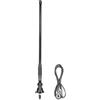 tomzz Audio 1000-056 Antenna in gomma estremamente stabile altamente flessibile universale AM FM VHF auto compatibile con barca auto yacht jeep trattore 1 3m cavo connessione DIN ruotabile
