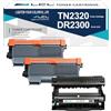 LCL Cartucce di Toner Compatibile TN2320 TN-2320 TN2310 TN-2310 2600Pagine (2Pack) + Tamburo DR2300 DR-2300 12000Pagine (1Pack) Sostituzione per Brother HL-L2300D HL-L2365DW HL-L2340DW HL-L2320D