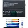 Vvuilsty BLP827 Batteria di ricambio per One Plus 9 Pro LE2121, ricaricabile a 0 cicli compatibile con One Plus 9 Pro LE2121 con kit di attrezzi di riparazione