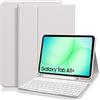 KTOITION Custodia con tastiera per Samsung Galaxy Tab A9 Plus 11 pollici 2023 Tablet SM-X210/X216/X218, custodia con tastiera Bluetooth tedesca rimovibile magnetica
