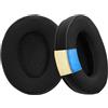 kwmobile 2x Cuscinetto Compatibile con Sennheiser HD280 Pro - Cuscinetti di Ricambio per Cuffie in Similpelle nero e Gel Rinfrescante