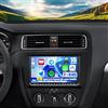 CAMECHO 2+64G Android 15 Carplay Autoradio per VW Golf 5/6 Passat B6 Jetta Caddy Polo T5 Tiguan Seat Skoda, Nav Carplay ASP, 9 Stereo con Schermo WiFi Bluetooth MirrorLink RDS +Telecamera Posteriore