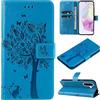 Zicgxin Cover per Samsung Galaxy A56 5G a Libro, Custodia Portafogli con Portacarte e Supporto (Gatto-Blu, Samsung Galaxy A56 5G)