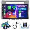 podofo 4G 64G Podofo 9 Autoradio per Toyota Corolla Verso AR10 2004-2009 Carplay Android Auto Bluetooth, Wifi GPS Navi HIFI/RDS/FM DSP, 1280 * 720, Android 13 Radio 2 din con telecamera posteriore AHD