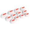 Okuli 12 x Gommini Auricolari in Silicone Ricambio per JBL Tune Flex Auricolari Cuffie in Bianco