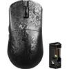 MAMBASNAKE x ATTACK SHARK R11 ULTRA Mouse da gioco wireless in fibra di carbonio, 8000 Hz, 49 g super leggero, 42.000 DPI, sensore PAW3950MAX, chip Nordic 52840, nano-metallo, 20.000 FPS