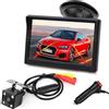 Xinyida - Sistema di parcheggio per auto con monitor LCD HD da 5 da 12 V-24 V, telecamera posteriore impermeabile per retromarcia con visione notturna a 4 LED