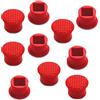 Gintai 10 pezzi Red TrackPoint Tastiera Mouse Soft Pointer Caps Soft Pointer Rim per Lenovo Thinkpad T400 T410 R400 T420 T430 T440 T450 T460 T470 T510 T520 X61, Rubber ThinkPad X/T/E/S/L/P/Yoga Series