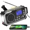 Duronic SDAB1 Radio Portatile DAB+ con Funzioni Multiple | Radio a Energia Solare e Crank Manuale 4 Modalità di Ricarica Torcia di Emergenza con Allarme SOS
