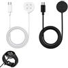 Qneneam 2 Pezzi Cavo di Ricarica Compatibile con Google Pixel Watch 3/Pixel Watch 2 Fitbit Versa 4/Versa 3/Sense 2/Sense/Ace LTE, Caricatore, Caricabatterie Magnetico USB C da 1M per Ricarica Rapida