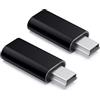 JZK 2x USB C a Mini USB adattatore, supporta la ricarica e il trasferimento dati, connettore femmina tipo C a maschio Mini USB per lettore MP3, fotocamera digitale, dash cam, laptop, unità flash