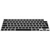 kwmobile Protezione per Tastiera AZERTY (Francia, Belgio) in Silicone Compatibile con Apple MacBook Air 13.6 M3 2024 A3113 - Nero