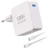 ANTWELON 100W USB C Caricatore GAN Tipo C Alimentatore per MacBook Pro 16 15 14 Zoll, MacBook Air, iPad Pro, Galaxy S23 S22, DELL XPS, HP, Asus, Tablet, Telefono, 2M USB C a C Cavo