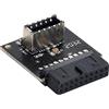 NFHK USB 3.1 Pannello Frontale Socket Key-A Tipo E a USB 3.0 20Pin Header Adattatore di Estensione Maschio per Scheda Madre