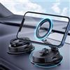 powerland Ventosa Porta Telefono Auto Magnetico, Vacuum Magnetic Phone Stand Universal, 360 ° Rotabile Pieghevole Car Phone Mount con per Auto/Palestra/Specchio/per tutti gli smartphone
