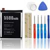 SwarKing Batteria di ricambio compatibile con DOOGEE S60 / S60 Lite BAT17S605580 con kit di attrezzi