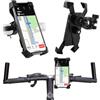MOELECTRONIX Supporto per bicicletta adatto per Xiaomi 15 14T 14c 14 13 13T 13c 12 12T 11 11s 11T A3 A4 A5 Poco C75 C65 Redmi Note Pro+ Ultra Lite 4G 5G 4 angoli Supporto per cellulare Bike Holder Manubrio