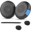 YunYiYi Evolve2 75 - Cuscinetti di ricambio compatibili con cuffie Jabra Evolve2 75 PC (non compatibili con Evolve 75), cuscinetti auricolari con memory foam più morbida, schiuma per isolamento