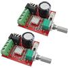 Aihasd 2 pezzi PAM8610 Mini DC 12 V Amplificatore stereo Audio Amplifica la scheda Modulo di amplificazione digitale 10 W + 10 W Doppio canale 2 canali Classe D