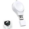 Ksywydu Caricatore Wireless per Apple Watch, Adattatore Magnetico USB Portatile Type-A, Cavo di Ricarica Magnetica per Apple Watch Series 9 8 7 6 5 4 3 2 1 SE Ultra, Ricarica Rapida da Viaggio Compatta Sicura