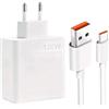 NUDVMUCH Caricabatterie da 120 W con cavo dati USB-C da 1,5 m e alimentatore di rete per Note 13/13C/13 Pro/14C/14T/14T Pro/14/12/12 Pro, 13 12 11 Ultra 10T, Pad 5 6, caricatore rapido