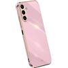 RankOne La Custodia del Telefono è Adatta per Samsung Galaxy A14 5G / A14 (4G) (6.6 Inches), Case per Cellulare in Silicone con Telaio Galvanico - Viola