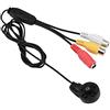 VBESTLIFE Telecamera grandangolare HD 170 ° con funzione di visione notturna a 8 LED IR Videocamera Microfoni FPV audio e video, PAL TV di supporto