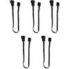 Bewinner Cavo prolunga alimentazione ventola 4 pin, 5 pz cavi estensione connettore PWM maschio/femmina per PC computer, cavi prolunga ventole silenziosi con custodia