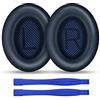Ainiv Cuscinetti Auricolari di Ricambio Imbottiture per Bose, Cuscinetti Cuffie compatibile con Bose QuietComfort 35 (QC35), Cuscinetti di Ricambio Con Morbida Memory Foam in Pelle Proteica (Blu)